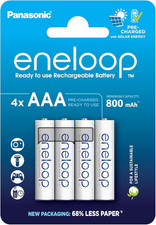 Eneloop, Aaa/Micro, Rechargeable Battery, Pack of 4, Capacity of 800 Mah, Ready- 14.91 per battery