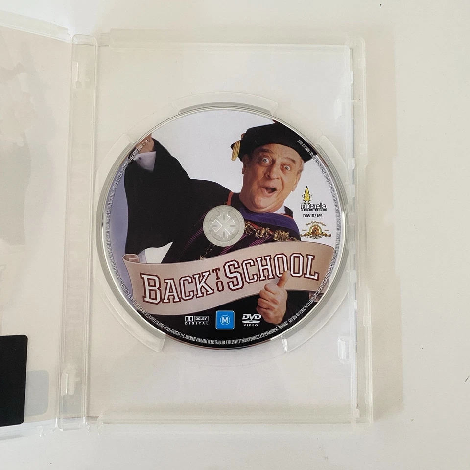 Back to School (DVD, 1986) Rodney Dangerfield Region 4 Umbrella Rare - Image 3 of 4