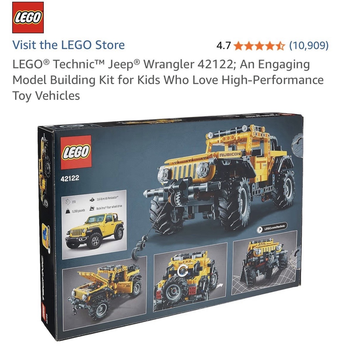 LEGO TECHNIC: Jeep Wrangler (42122) 673419340052| eBay