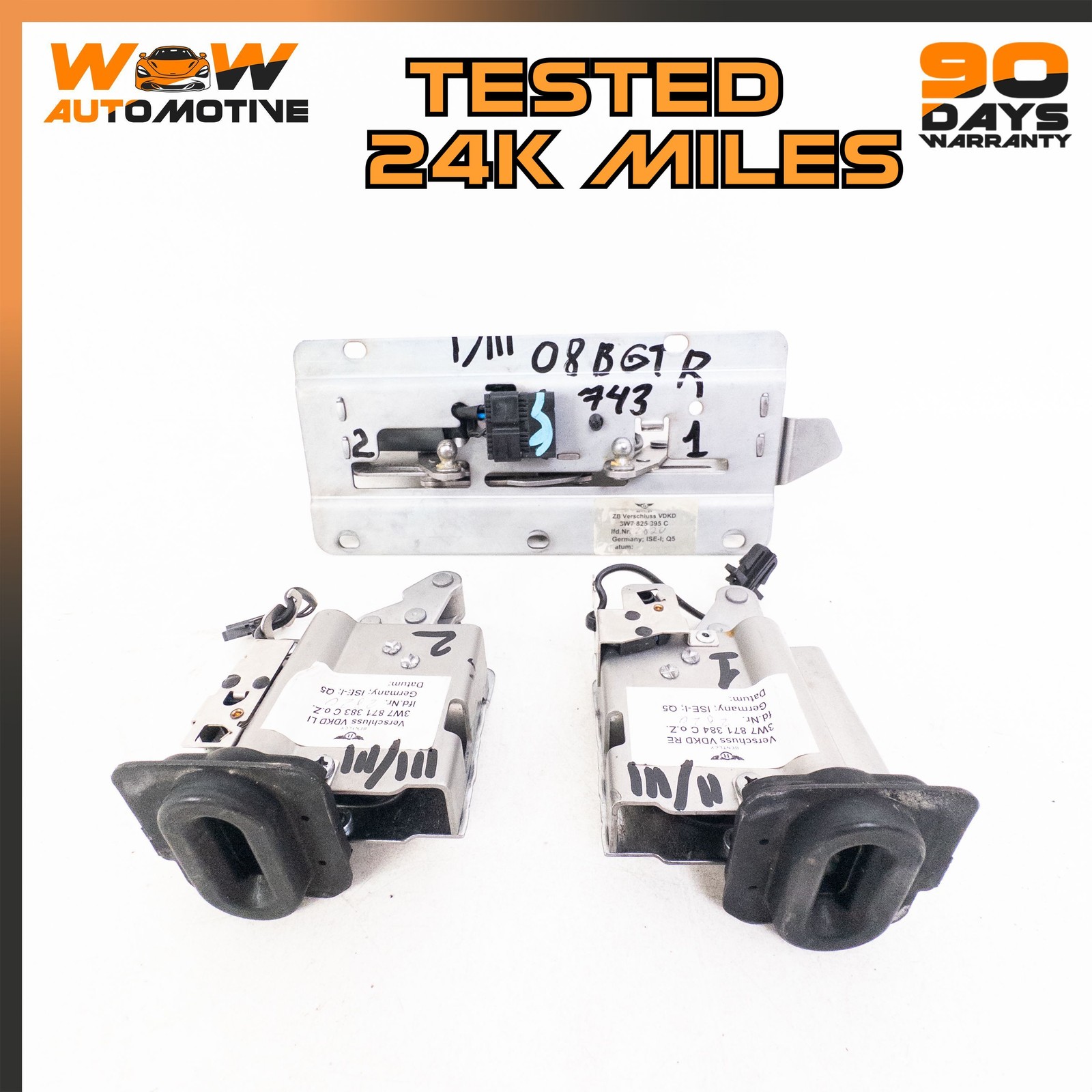 07-17 BENTLEY CONTINENTAL GTC GT REAR TOP FOLDING ROOF LOCK LATCH MOTOR SET OEM