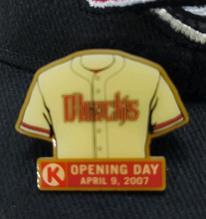 Arizona Diamondbacks 10th Anniversary Black Baseball Hat Strap Back W/ 2 Pins - Image 3 of 4