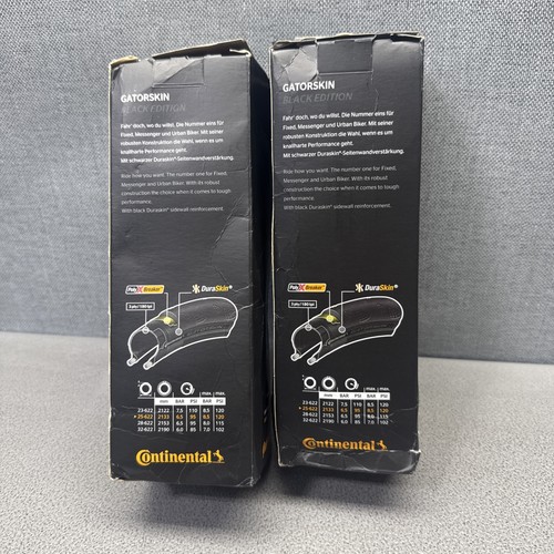 PAIR Continental Gatorskin BLACK EDITION 700X25C TIRES - Picture 4 of 4