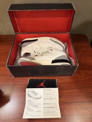 Size 12.5 - Jordan 3 Retro Mid White Cement Reimagined OG All