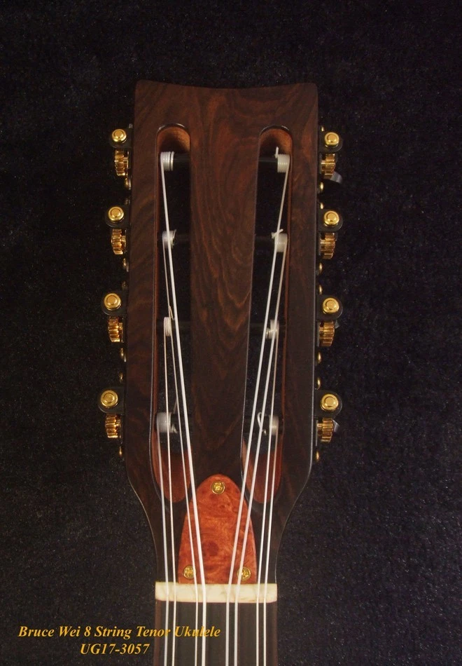 8 String Tenor Ukulele, Solid Acacia, Rosewood, The Islands Soundhole UG17-3057 - Image 4 of 4