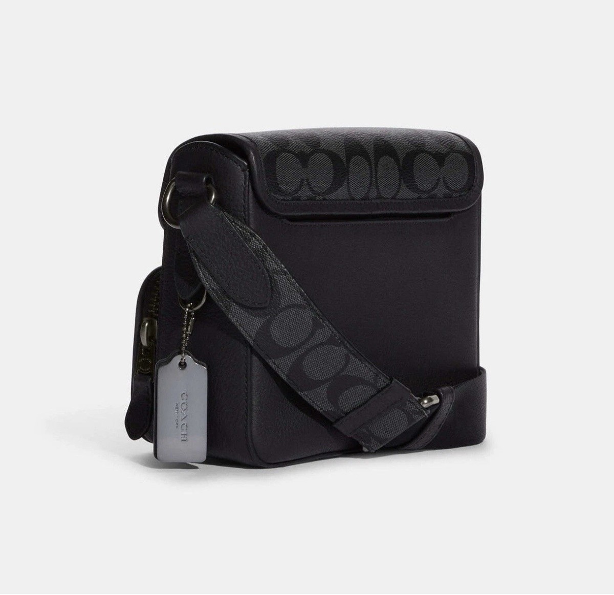 COACH SULLIVAN Flap Crossbody Signature Canvas Leather