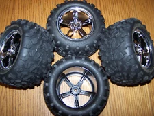 Fits Traxxas 49077-3 3.3 T-maxx Tires & 14mm 3.8 Wheels /Brushed E-maxx 4910 2.5