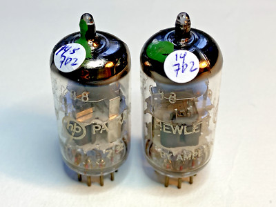 strong pair ECC88  Philips branded HP 6DJ8, Heerlen triangle code, 1967