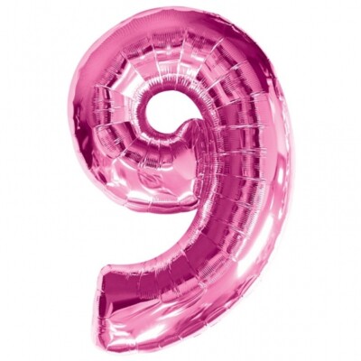 34'' Giant Number ''9'' Foil Helium Self Inflating Birthday Party Wedding Balloon