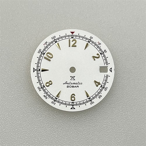Green Luminous 28.5MM Watch Dial Watch Accessories for NH35 NH35A/4R35 Movement - Picture 6 of 22