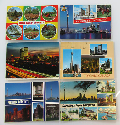 KANADA Postkarten Lot 6 x TORONTO Ontario CANADA Postcards Ansichtskarten gel.