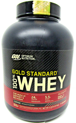OPTIMUM NUTRITION GOLD STANDARD 100% WHEY PROTEIN 5LB Coffee Flavor