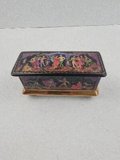 Porcelain Trinket Music Box  Ardleigh Elliott & Sons Swan Lake Ballet 100th 1991