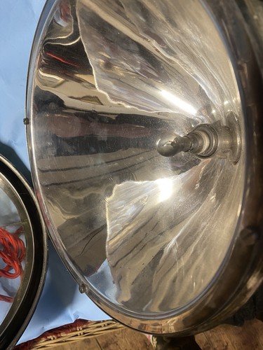 Vintage 1900 brass motor spotlight - Picture 5 of 8