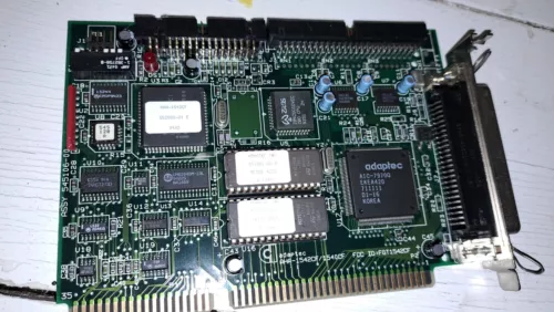 Adaptec AHA-1542CF 16bit ISA SCSI / Floppy Controller Adapter Card - #171