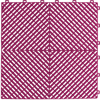 RAMROXX,Performance Fliese, für Bodenbelag Garage Floor Rosa 40x40cm
