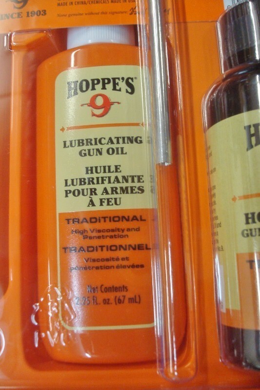 HOPPES PISTOL CLEANING KIT 9MM 38 357 HOPPC038B **BONUS** with 200