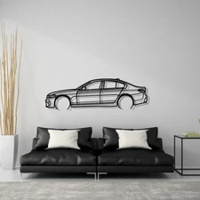 Bmw G30 SEDAN Silhouette Steel Wall Decor Decoration Art 550 540 M5 I D SPORT 5