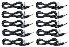 LOT OF 10 - 8FT Right Angle TRS Dual Trigger cables for Cymbals/Pads/Triggers