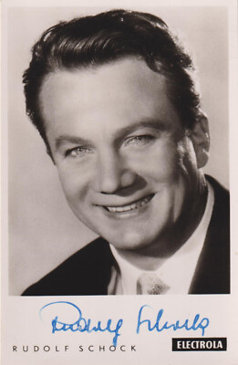 RUDOLF SCHOCK Original Autogramm signierte Postkarte 50er Jahre