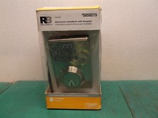 RELIABILT Bragg Satin Nickel Single Cylinder Electronic Deadbolt Lighted Keypad