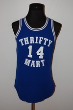 Vintage 70s 80s 90s University NCAA NBA Rawlings Thrifty Mart Basketball Jersey