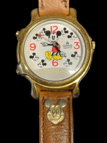 Vintage Disney Lorus Melody Mickey Watch Mickey Mouse Musical Collectible - Picture 5 of 12