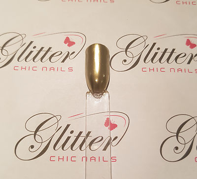 SUPER MIRROR CHROME GOLD EFFECT NAIL PIGMENT - GOLD