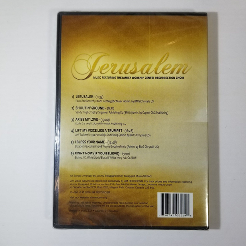 Jerusalem: Music Featuring The Family Worship Center Resurrection Choir CD & DVD - Picture 4 of 11