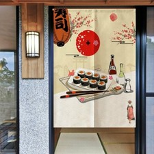 Japanese Noren Curtain Sushi Restaurant Room Divider Kitchen Door Tapestry Decor