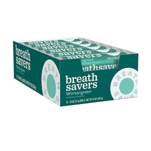 Breathsavers 71413 Wintergreen Breath Mint - 24 Count