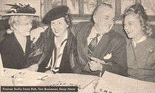 Vintage Postcard 1910's Frances Scully Irene Rich Tom Breneman Sonja Henie