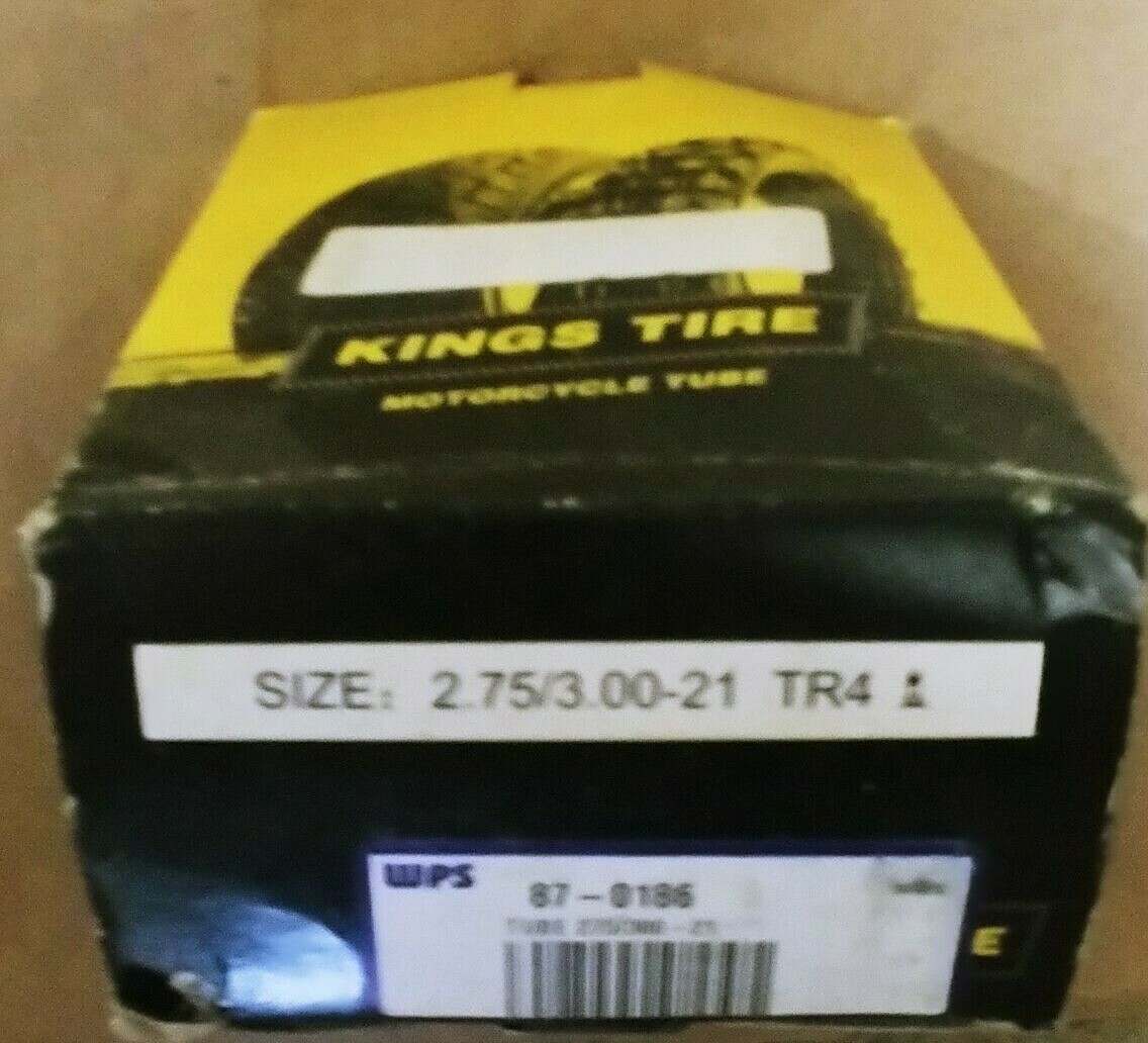 Kings Tire TR4 Motorcycle Inner Tube - 2.75/3.00-17 Size - Made Of Natural Rubber & Butyl Blend, Talc Coated For Easy Installation - View #5