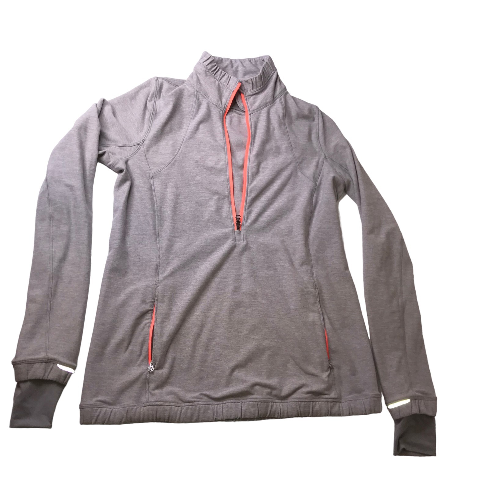 LULULEMON Half-Zip Pullover Light Gray Heathered … - image 1