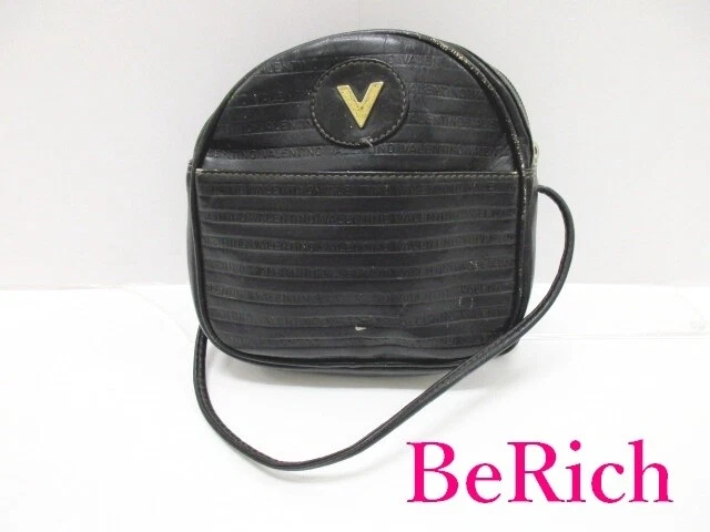 Mario Valentino Shoulder bag pochette black black leather logo