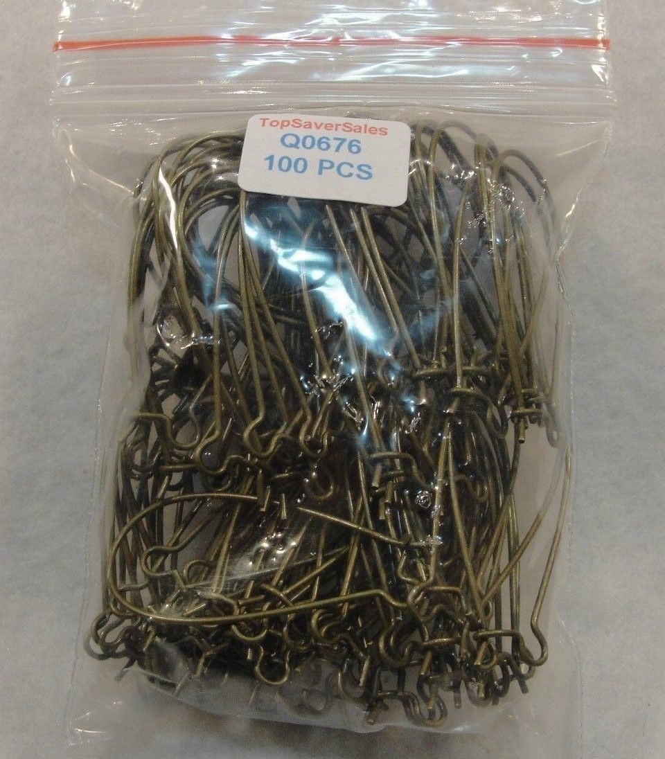 100Pcs. WHOLESALE Antique Bronze Kidney Earwires 37mm