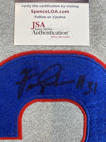 CHICAGO CUBS FERGIE JENKINS SIGNED #31 COOPERSTOWN COLLECTION JERSEY JSA AX31484 - Picture 3 of 5