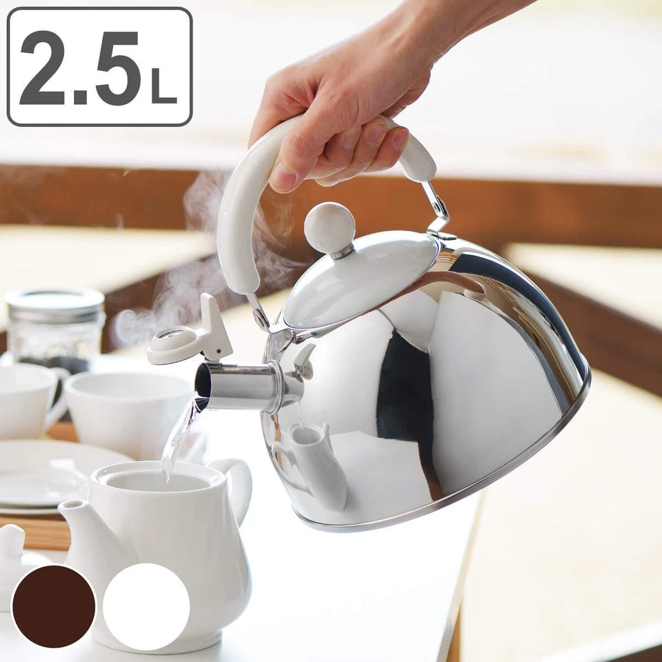 Yoshikawa Wa-Tone Flute Kettle WAKANA Yellow Green 2.5L Gas IH SJ3421 Japan New - Image 2 of 3