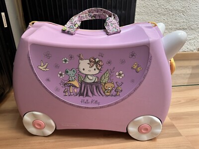 Trunki Koffer Hello Kitty Schiebekoffer Flugzeug Sitzkoffer Kinder Trolley Neu