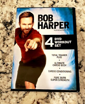 BoB Harper DVD Workout Set:Total Trainer Plus:Ultimate Cardio:Cardio:Pure  Burn