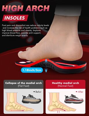 Plantillas Ortopedicas De Gel Para Trabajar Zapatos El Dolor Pie Mujer y Hombre