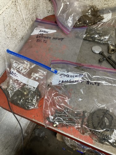1983 Honda Cb650sc Cb 650 Nighthawk Engine Misc Bolts Tappet Parts Lot - Picture 4 of 5