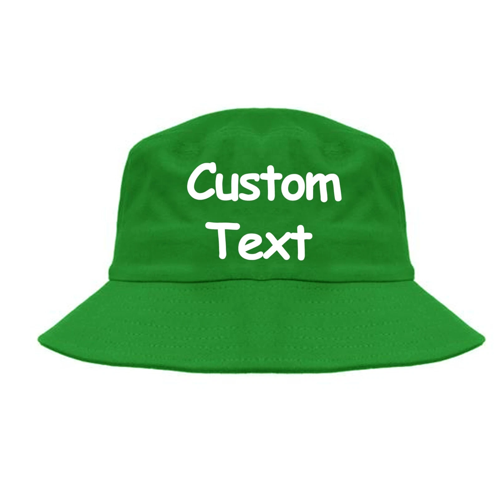 Custom embroidered bucket, custom embroidery bucket hat (kelly green bucket hat)
