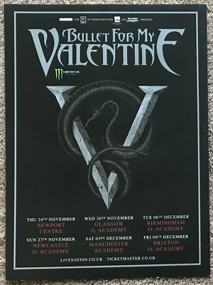BULLET FOR MY VALENTINE - TOUR DATES 2016 Full page UK magazine ad