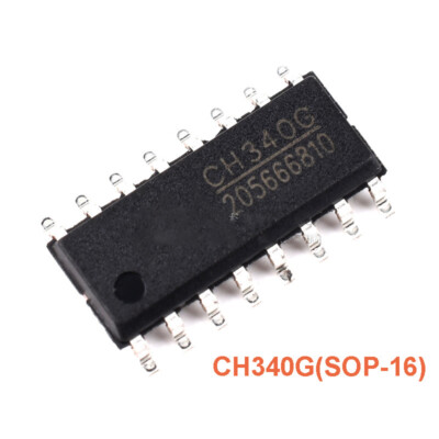 CH340G SOP-16 SMD USB TO SERIAL TTL CONVERTER CIRCUITO INTEGRATO - 2 PEZZI