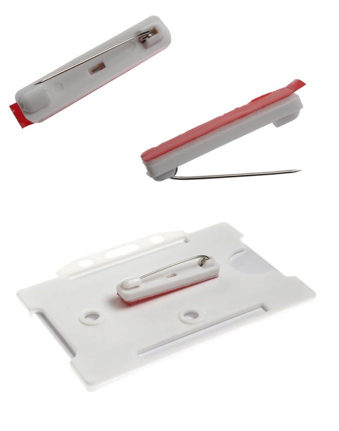 SelfAdhesive Brooch Pin / Self Adhesive ID Badge Clip eBay