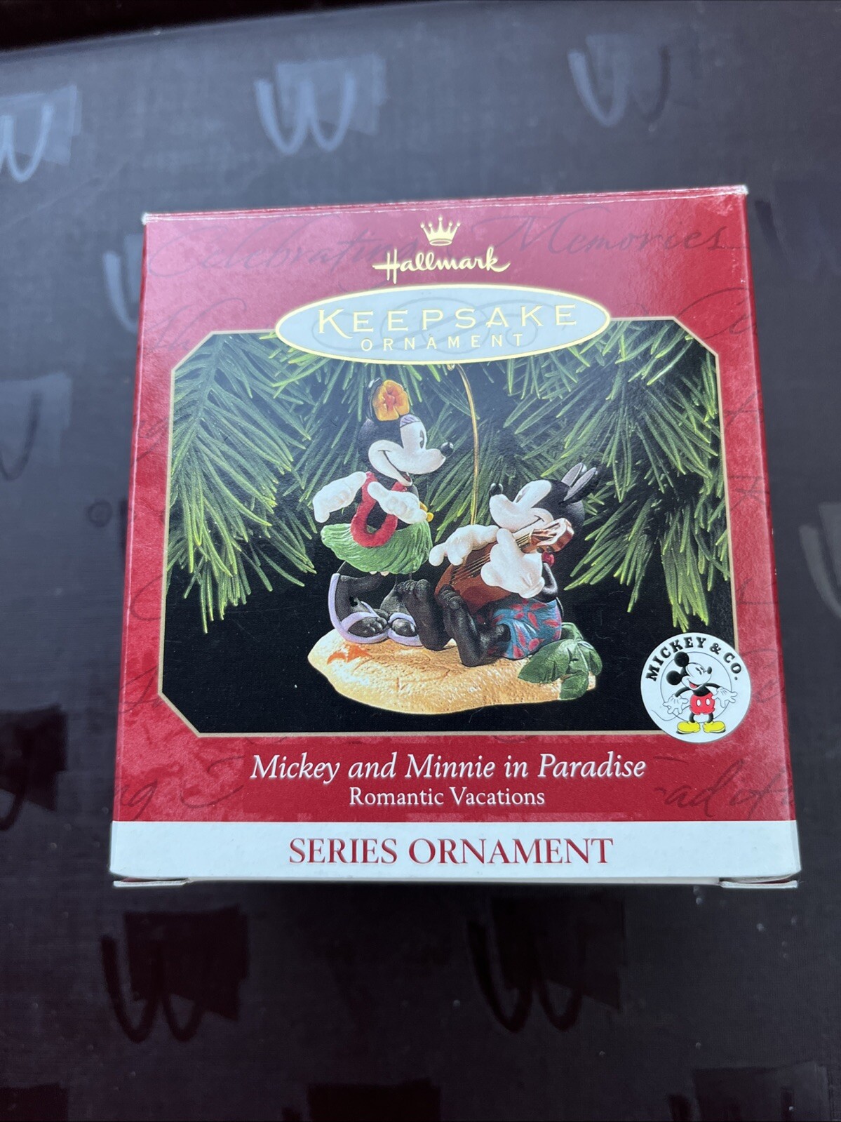 Vintage Hallmark Keepsake 1999 Mickey & Minnie Mouse Hawaii Paradise Ornament Series 2