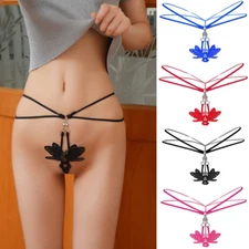 ☆USA☆ Sexy Women Lace Thong G-string Panties Lingerie Underwear Crotchles T-back