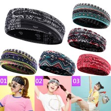 Women Headband Breathable Stretch Anti-slip and Anti-odor Sports Turban Head