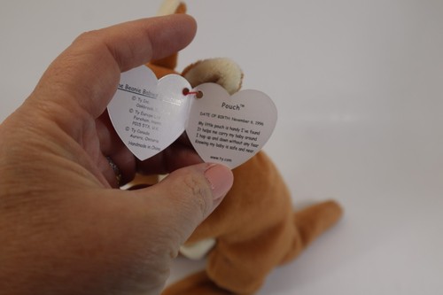 MBOT Pouch the Kangaroo VINTAGE TY BEANIE BABY Plush toy - Picture 4 of 6