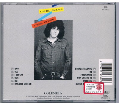 CLAUDIO BAGLIONI STRADA FACENDO CD | eBay